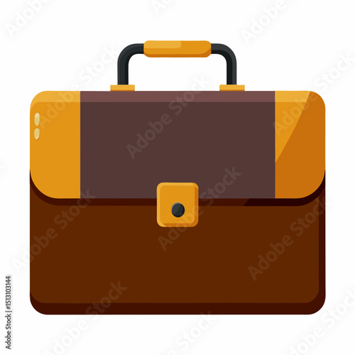 briefcase vector illustration, isolated on white background