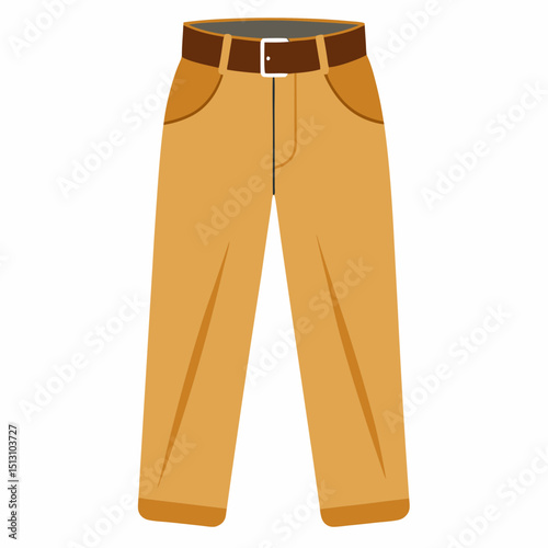 chinos vector illustration, isolated on white background