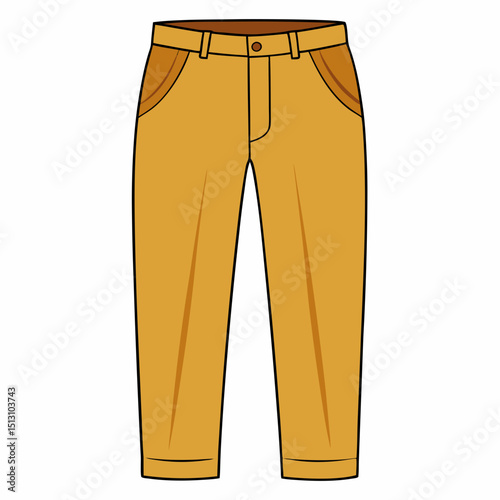 chinos vector illustration, isolated on white background