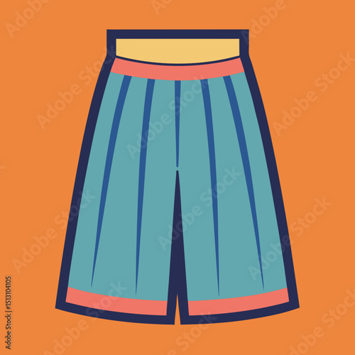 culottes vector illustration, isolated on white background