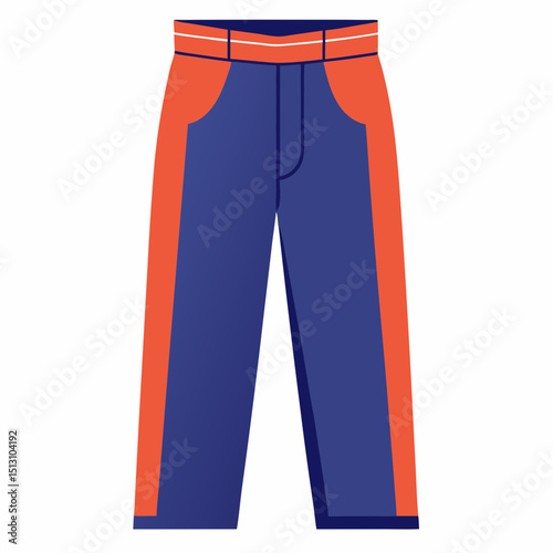 dress pants vector illustration, isolated on white background