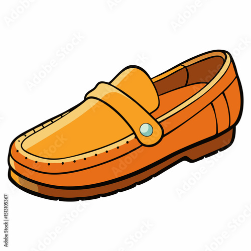 loafers vector illustration, isolated on white background