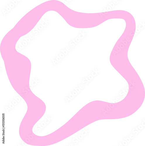 Flat Wavy Blob Frame With Loose Corners