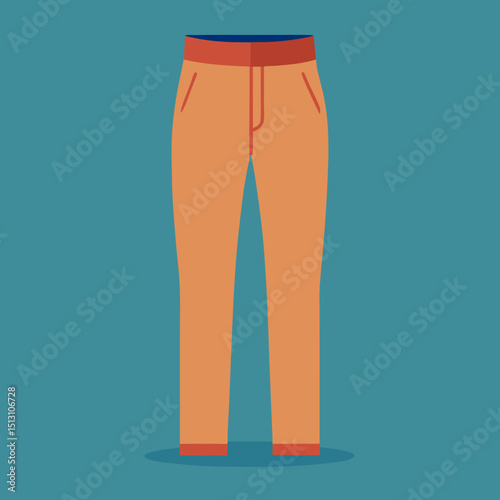 long pant vector illustration, isolated on white background