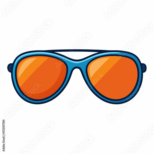sunglasses vector illustration, isolated on white background