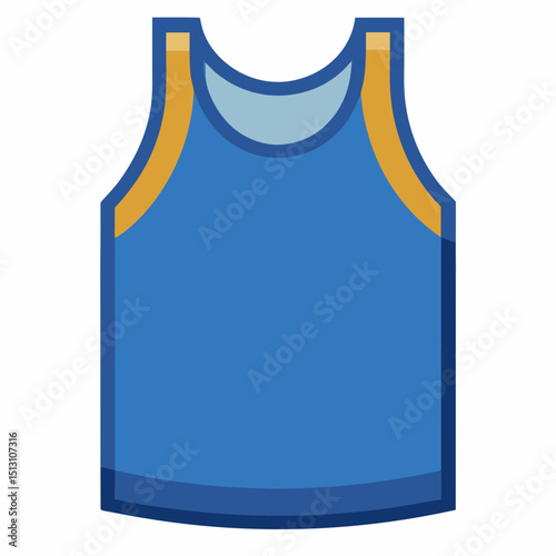 tank top vector illustration, isolated on white background