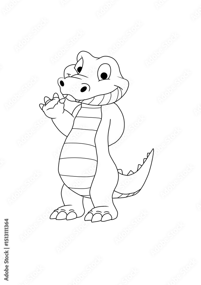 Fototapeta premium crocodile vector illustrations