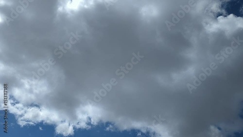 video with beautiful sky and clouds, made in time-lapse 