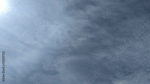 video with beautiful sky and clouds, made in time-lapse 