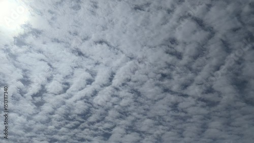video with beautiful sky and clouds, made in time-lapse 