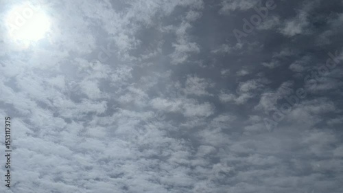 video with beautiful sky and clouds, made in time-lapse 