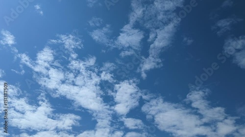 video with beautiful sky and clouds, made in time-lapse 