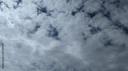 video with beautiful sky and clouds, made in time-lapse 