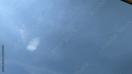 video with beautiful sky and clouds, made in time-lapse 
