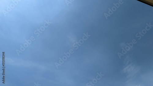 video with beautiful sky and clouds, made in time-lapse 
