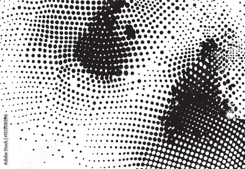  Halftone grunge urban texture vector. Distressed overlay texture. Grunge background. Abstract mild textured effect. Vector Illustration