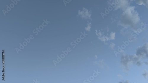 video with beautiful sky and clouds, made in time-lapse 