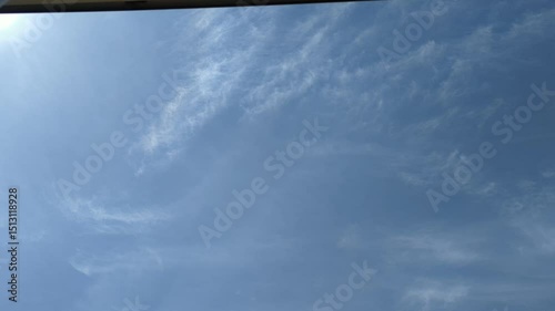 video with beautiful sky and clouds, made in time-lapse 
