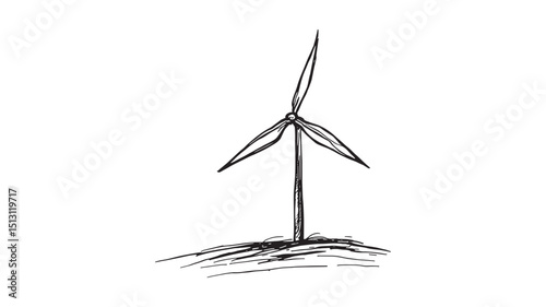 Green Energy Thin Line Icon Set