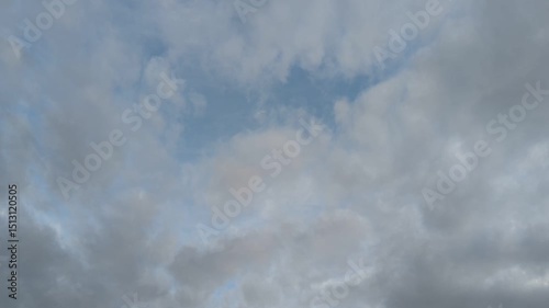 video with beautiful sky and clouds, made in time-lapse 