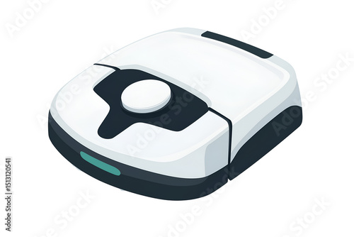 Wireless vacuum cleaner isolated on white background