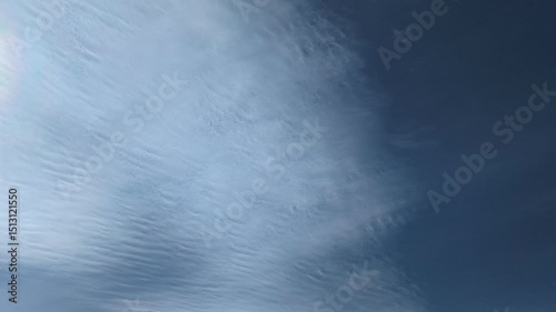 video with beautiful sky and clouds, made in time-lapse 