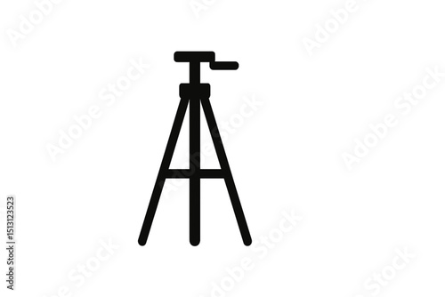 tripod isolated on white background