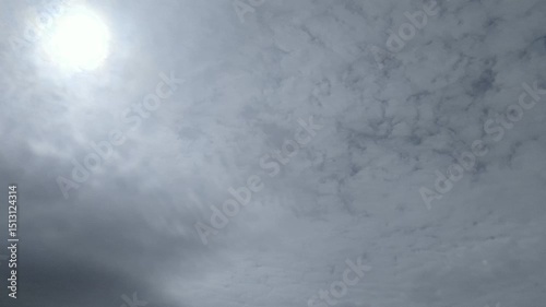 video with beautiful sky and clouds, made in time-lapse 