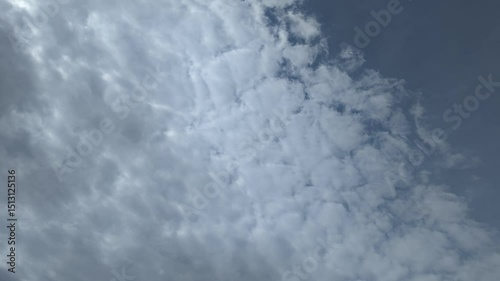 video with beautiful sky and clouds, made in time-lapse 