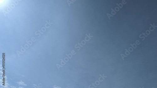 video with beautiful sky and clouds, made in time-lapse 