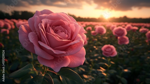Hyper-Detailed Botanical Masterpiece Depicting Full Bloom of 