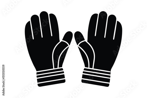 Gloves and Mittens with white background
