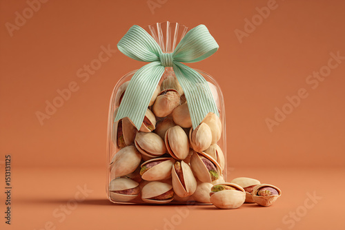Pistachios in a Beautiful Gift Package with Ribbon
