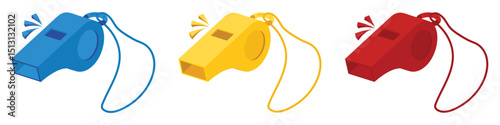 Whistle icon vector. Silhouette of referee whistle icon symbol for football and more plays. vector illustration.
