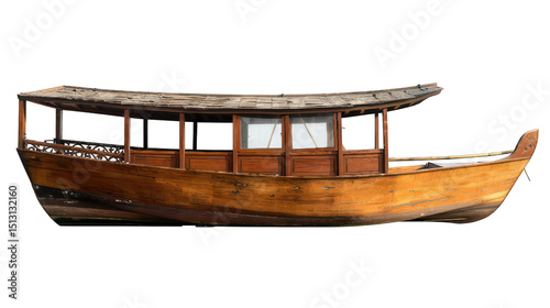 Paddleboat isolated on white or transparent background