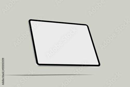 Blank Tablet Landscape Screen Mockup 