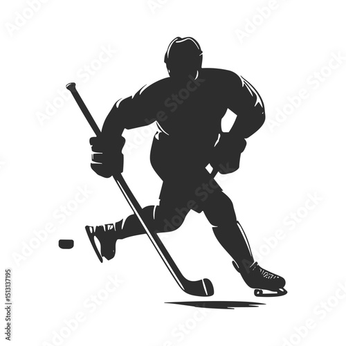 Hockey Player Silhouettes