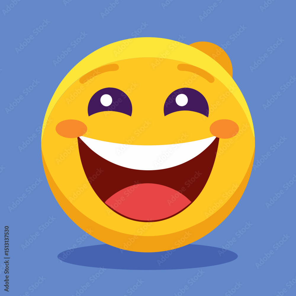 Fototapeta premium Emoji 3d generated happy emotion 