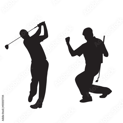Hockey Player Winner Silhouettes
