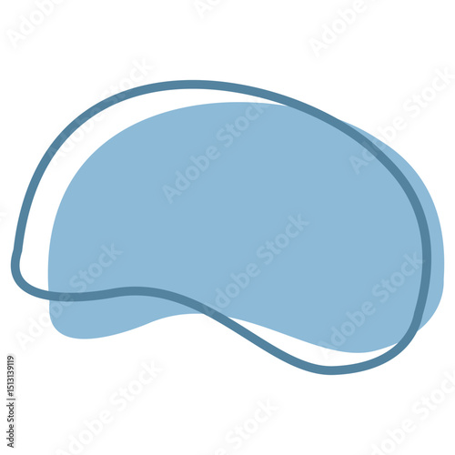 Vector illustration of d organic shape