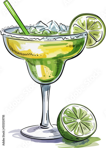 martini with lime