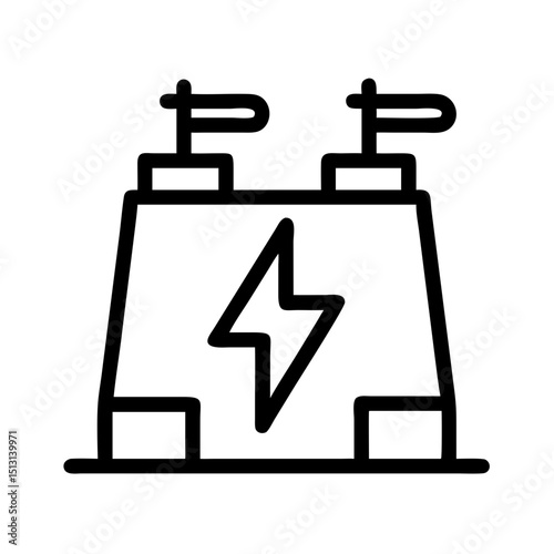 Municipal & Infrastructure Icon vector of Water Supply,Electricity,Power Plant,Gas Station,Drinking Water,Public Restroom,Maintenance,Repair,Park,Green Space,Stadium,Sports Complex,skyscraper,Urban Zo
