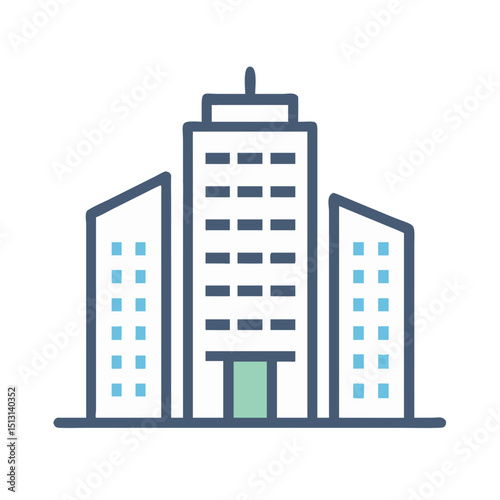 Municipal & Infrastructure Icon vector of Water Supply,Electricity,Power Plant,Gas Station,Drinking Water,Public Restroom,Maintenance,Repair,Park,Green Space,Stadium,Sports Complex,skyscraper,Urban Zo