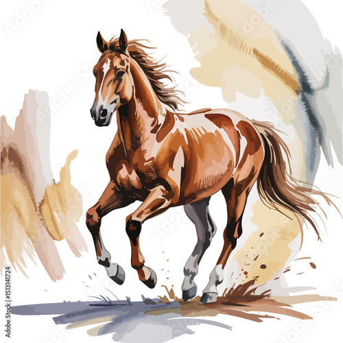 horse in winter