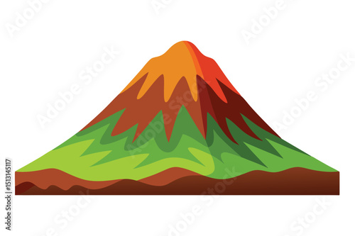 Hill in volcanic area
