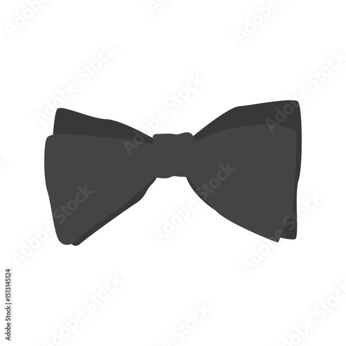 Bow tie silhouette. Vector illustration