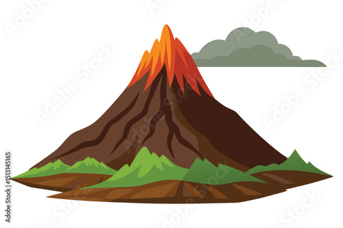 Hill in volcanic area