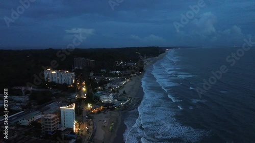 Coxbazar Sea Beach in Bangladesh. World Heritage Site.