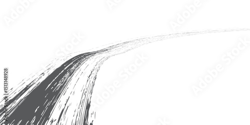 Tire treker background for rally, drift, motocross, offroad and other automotive and motorbike sports. Tire marks are black on a white background. vector