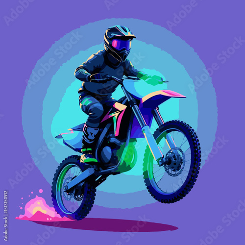 motocross vector art
